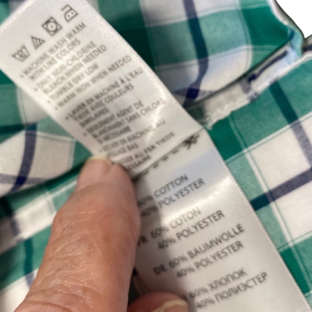 Quiet Luxury Coastal Plaid Shirt Oversized Resortcore 5XL - Picture 8 of 9